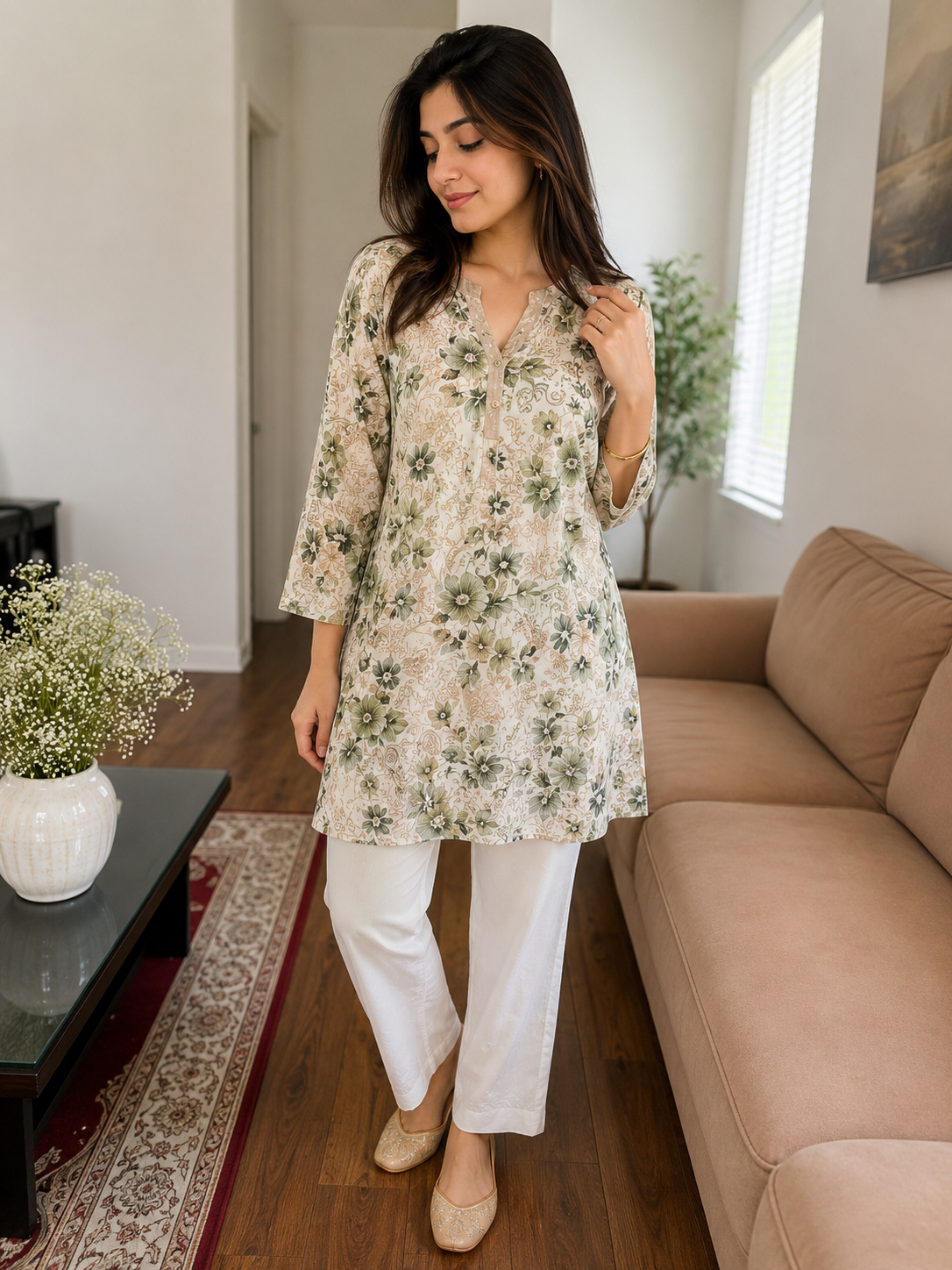 Anam Soft Gaji Silk Kurti
