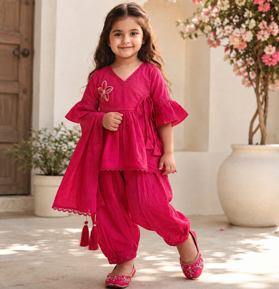 Gulabo Kids Size Afghani Style Salwar Suit